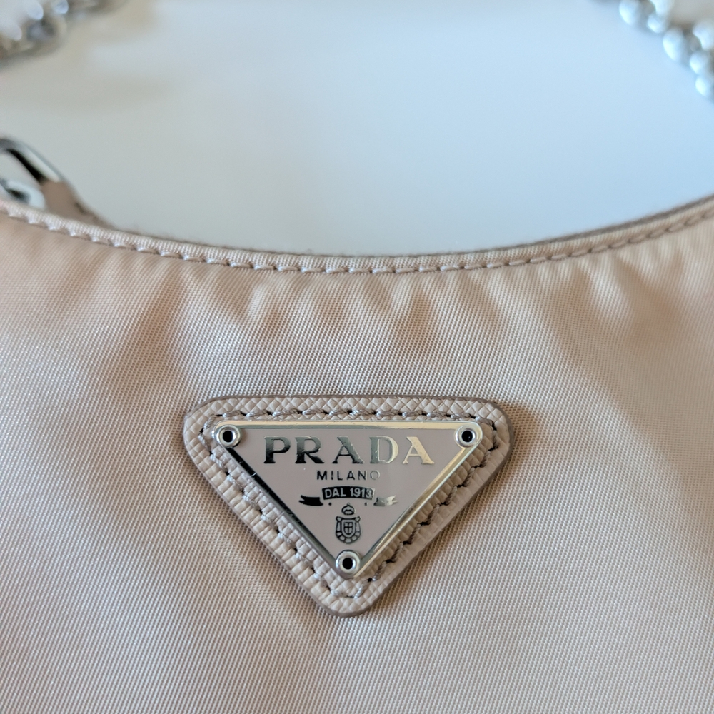 Prada Tan Shoulder Bag with Chain Strap - Picture 7 of 16